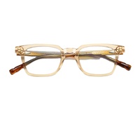 Lunettes de vue anti-lumière bleue en acétate de designer F22249, monture rétro pleine monture en acétate avec logo personnalisé