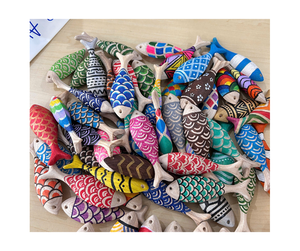 Poisson en bois artisanal vietnamien de haute qualité, jouet en bois durable, forme artisanale, bois naturel, poisson en bois, vente en gros - Product Image 1
