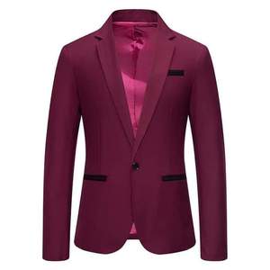 Blazer Personalizado para Hombre, Precio al por Mayor, Todos los Colores Disponibles, Antiarrugas, Estilo Único, Alta Calidad, Transpirable, Cierre de un Botón - Product Image 3