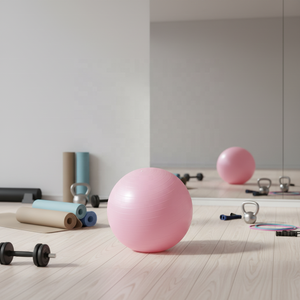 Pelota de <span class=keywords><strong>Ejercicio</strong></span> de 17-33 Pulgadas, Antideslizante, Antiexplosión, Ecológica, Libre de PVC, para Yoga, Pilates, Embarazo y Parto, con Bomba, para Gimnasio en Casa - Product Image 6