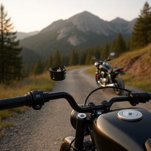 Manillares de Aluminio Negros Ajustables y Abatibles para Motocicletas, 46 mm de Diámetro, Par - Reequipamiento/Actualización - Product Image 3