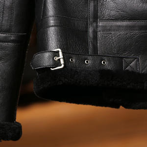 Vestes pour hommes, vestes pour hommes, veste pour homme vestes grande taille avec fermeture éclair en cuir Pu veste en cuir de moto hommes - Product Image 6