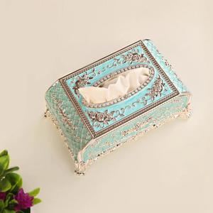 <b>Floral</b> Motif Metal Tissue Cover Sleek Rectangular Napkin <b>Storage</b> <b>Box</b> Metal Napkin Holders Facial Tissue <b>Box</b> Holder Wholesale - Product Image 5