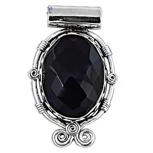 Pendentif en argent 925 pour femme avec onyx, turquoise et opale en or rose, bijou religieux, cadeau - Product Image 3