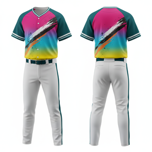 Camisetas de Béisbol Estampadas y Bordadas, Camisetas con Estampado Digital Personalizado Unisex, Corte Automatizado Personalizado, Conjuntos de Uniformes de Equipo con Logotipo - Product Image 1