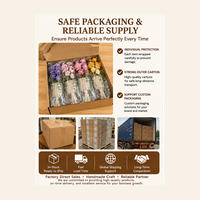 Keranjang Bunga Gantung Rajutan Tangan dari Benang untuk Pot Bunga, Dekorasi Natal Boho untuk Dinding & Jendela Rumah, Grosir