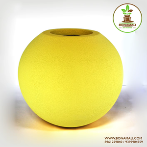 Modern Round Fiberglass Planter Flower <b>Pot</b> Indoor Outdoor Home Garden Nursery Decorative Plant Container - Product Image 3