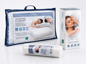 Ergonomic Double Wave <b>Memory</b> Foam Cervical <b>Pillow</b> Breathable Hypoallergenic PRIVATE LABEL NPS995 Made in Italy - Product Image 6