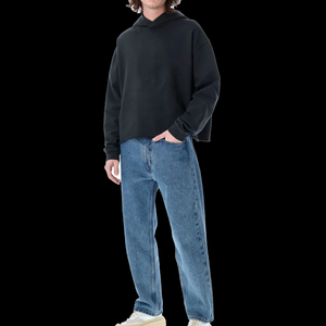 Sudadera con Capucha Extra Grande, Transpirable, de Alta Calidad, 100% Algodón, Personalizada, Corta, Impermeable, Ecológica, Estilo Urbano, Lisa - Product Image 4