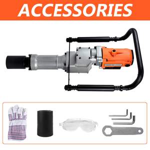 Martillo Eléctrico Portátil de 2200W para Hincar Postes Tipo T, 110V, para Cercas, Granjas y Obras de Construcción con Postes de 55mm y 70mm - Product Image 2