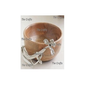 Bol en bois de conception standard avec bol de service de chocolat de salade de fruits de forme ronde de qualité exclusive en vrac - Product Image 1