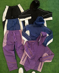 Conjunto Deportivo Personalizado de 2 Piezas, Chaqueta con Cremallera y Pantalones Acampanados, 100% Nailon, Líneas Reflectantes, Nuevo Diseño, Cortavientos Extra Grande para Hombre - Product Image 6