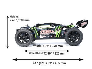HOSHI VRX Racing RH818 <span class=keywords><strong>COBRA</strong></span> Auto RC Truggy Scala 1/8 Brushless 4WD Fuoristrada ad Alta Velocità Veicolo Elettrico Professionale di Grado Hobby - Product Image 6