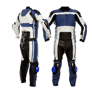 Traje de moto de invierno impermeable de cuero de vaca transpirable de alta calidad, ropa de carreras de coches de cuero genuino, conjuntos personalizables - Product Image 5