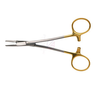 Pinzas Portaagujas Olsen Hegar TC de 14 cm, Acero Inoxidable Alemán Semi-Enchapado en Oro, Herramienta de Cirugía de Precisión Manual de Alta Calidad - Product Image 6