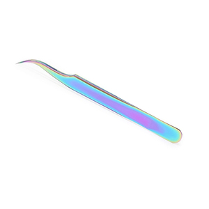 แหนบต่อขนตาคุณภาพสูง ปลายโค้ง ผลิตจากไทเทเนียมเคลือบสี สำหรับงานเสริมสวย - Product Image 1