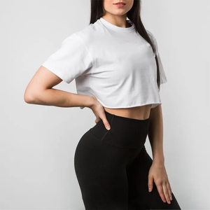 IGH uality-Camiseta de manga corta para mujer, camisa de manga corta de 100% pulgadas, estilo casual - Product Image 5