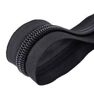 Các nhà sản xuất nylon dây kéo băng bởi sân cremallera 3 #5 #8 #10 # màu đen tùy chỉnh Polyester dây kéo #5 Nylon cuộn dây kéo - Product Image 3