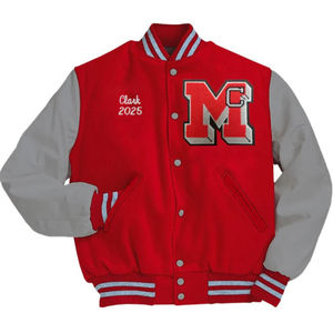 Vestes universitaires en satin personnalisées en gros, design patchwork respirant, veste de baseball, veste bomber sportive en laine d'hiver, chenille - Product Image 1