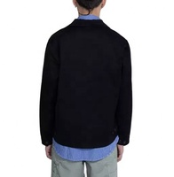 Jaket Kerja Denim Pria Jahitan Baru Model Vintage Custom Made Anti Kusut Cepat Kering Bernapas Tebal 14oz Bordir Berkualitas Tinggi