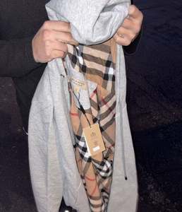 Sweat à capuche unisexe en polaire coupe-vent de qualité supérieure, tendance 2025, 100% coton, uni, broderie, logo de marque, pour homme - Product Image 4