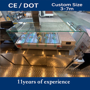 Remolque <span class=keywords><strong>de</strong></span> Comida <span class=keywords><strong>de</strong></span> Acero Inoxidable <span class=keywords><strong>de</strong></span> Alta Resistencia, Cocina Móvil con Ventana <span class=keywords><strong>de</strong></span> Servicio <span class=keywords><strong>para</strong></span> Venta <span class=keywords><strong>de</strong></span> Comida Rápida, Café y Helados - Product Image 4