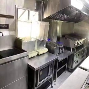 รถเทรลเลอร์อาหารมาตรฐานรถเทรลเลอร์สแตนเลสแบบเคลื่อนที่ได้อุปกรณ์ครบครัน - Product Image 2