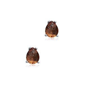 Boucles d'oreilles clous en Sultanite motif poire 8x10 mm, faites à la main en Turquie, bijoux en argent sterling 925, vente en gros - Product Image 1