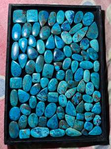 Collar de shattuckita y azurita natural de grado AAA 100%, gemas sueltas de piedra pulidas suaves, Ágata verde para la fabricación de joyas - Product Image 2