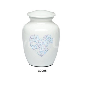 La urna grande de cremación para adultos Mary & Baby Jesus más vendida para cenizas humanas Urna funeraria decorativa con tapa y bolsa de terciopelo gratis - Product Image 6