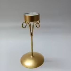 Vente chaude Maison Décorative De Luxe Designer Bronze Placage Rouge Verre T Lumière Titulaire Pour La Maison Décorative À La Main En Vrac - Product Image 2