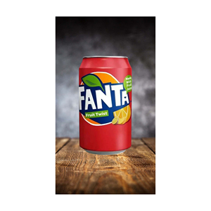 Fa Nta Zero Orange 355ml Canette de boisson gazeuse Soda à la saveur de cerise sauvage avec emballage de bouteille de carbonate d'ingrédient principal - Product Image 1