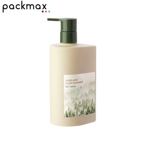 300ml 500ml Bouteille de soins corporels en plastique HDPE écologique 24/410 32/410 forme spéciale avec pompe à shampooing - Product Image 1