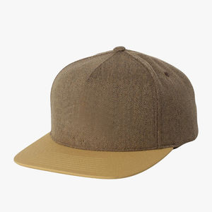 Fashionable Summer <b>Flat</b> Brim Snapback <b>Caps</b> Custom Canvas Baseball Hats With Hydro Laser Cut Waterproof <b>Design</b> - Product Image 5