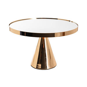 Fournitures de support de piédestal de fantaisie de couleur personnalisée écologique en métal de support de gâteau de fête de mariage - Product Image 6