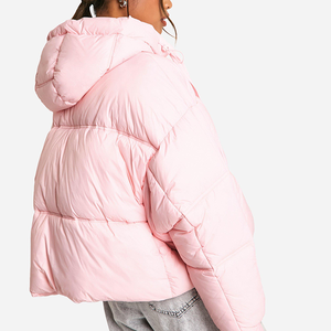 Chaqueta de Invierno Personalizada 2026 para Mujer, Abrigo Acolchado con Capucha, Chaqueta Corta de Plumón para Mujer - Product Image 6