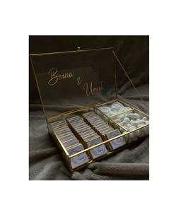 Boîte à bijoux unique et élégante en verre métallique de qualité supérieure avec des détails décoratifs classiques adaptés à la décoration intérieure et au rangement - Product Image 4