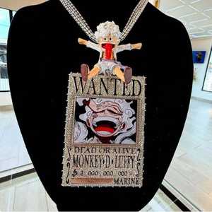 Pendentif en moissanite 16,20 CTW VVS1, style hip-hop glacé, plaqué or rose, forme d'animal, charme personnalisé, cadeau parfait pour Halloween - Product Image 4