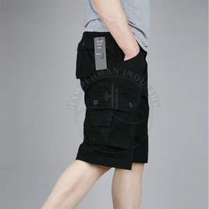 Shorts en coton décontractés pour hommes avec multi-poches Streetwear personnalisé Design en maille Ensembles de shorts cargo multi-poches à la mode pour hommes - Product Image 2