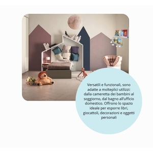 Modern Set of 2 Floating Shelves in Grey Wood Effect Space Saving <b>Wall</b> & Display Shelves for <b>Books</b> and Decorations - Product Image 4