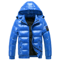 Veste matelassée d'hiver respirante et imperméable pour homme, col montant, fermeture éclair intégrale, toutes tailles, avec capuche, vente en gros