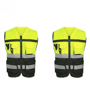 Gilet de sécurité haute visibilité en polyester pour le contrôle du trafic et le travail de nuit - Product Image 4