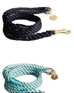 Black and Green Color Handmade Natural Hands Colored Cotton Dog Rope <b>Leash</b> for Your Dog - Product Image 1