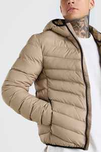 Veste matelassée légère de dernière conception, couverture intégrale du visage, vestes d'extérieur à capuche résistantes à l'eau et personnalisées pour hommes - Product Image 6