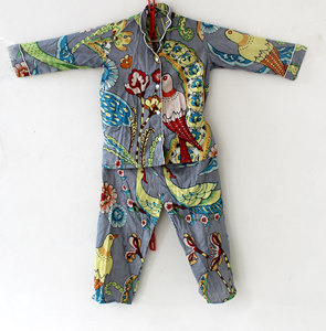 Caftán de algodón suave para mujer con pantalones, túnicas únicas con estampado floral, vestido de dama de honor, pijama de algodón indio de bloque, - Product Image 1