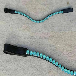 หรูหราคริสตัลขนาดใหญ่ Bling สีดำอังกฤษหนังม้าบราวน์ในทุกขนาดที่กำหนดเองและรูปร่างสั่งซื้อจำนวนมากได้รับการยอมรับ - Product Image 6