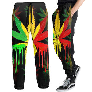 Alta calidad de algodón recto de cintura media ligero Casual Jogger pantalones de talla grande de los hombres de gimnasio personalizado - Product Image 3