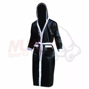 Robe de boxe avec logo personnalisé Robe de boxe avec capuche Combinaison d'entraînement Robe de combat MMA - Product Image 1