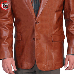 เสื้อโค้ทขนสัตว์แท้คอวีปรับแต่งได้สำหรับผู้ชายแจ็คเก็ตหนังยาวแฟชั่นเสื้อเทรนช์สไตล์ทันสมัยสำหรับสภาพอากาศที่มีเมฆมาก - Product Image 4