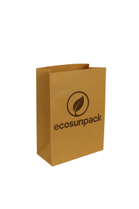 ถุงกระดาษคราฟท์ที่ออกแบบอย่างมีสไตล์เป็นมิตรต่อสิ่งแวดล้อมรีไซเคิลได้อย่างยั่งยืนน้ำหนักเบาทนทาน - Product Image 3